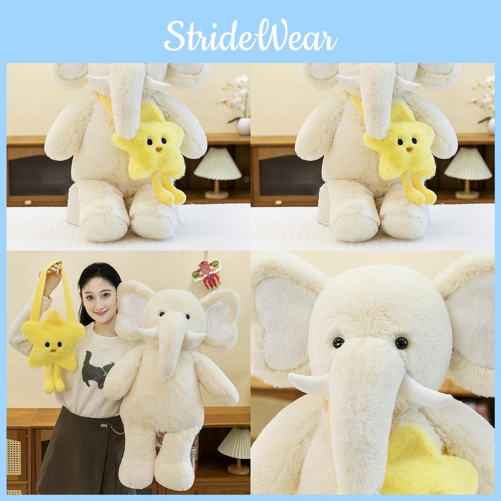 Star Elephant Pack Plush Toy Pillow Animal Stuffed Doll Childrens Soothing Gift