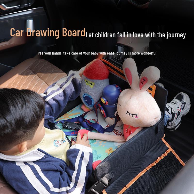 Portable Kids' Car Drawing Board - Erasable Travel Whiteboard Tray