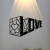 Iron Love Wall Art Metal Plaque Romantic Gift Home Decor Valentine