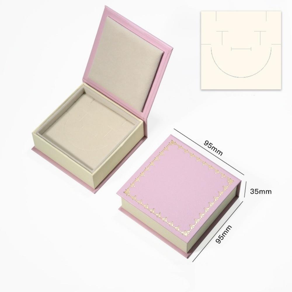 Flip Cover Jewelry Box Jewelry Holder With Sponge Book Shaped Jewelry Box Flip Closure Necklace Storage Case For Gift