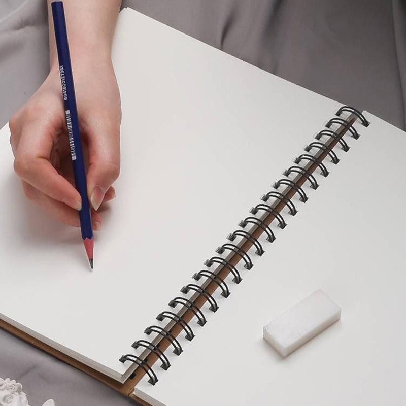 8K/16K Sketchbook Thick Paper Brown Spiral Notebook Professional Artist Graffiti Painting Book Art School Stationery