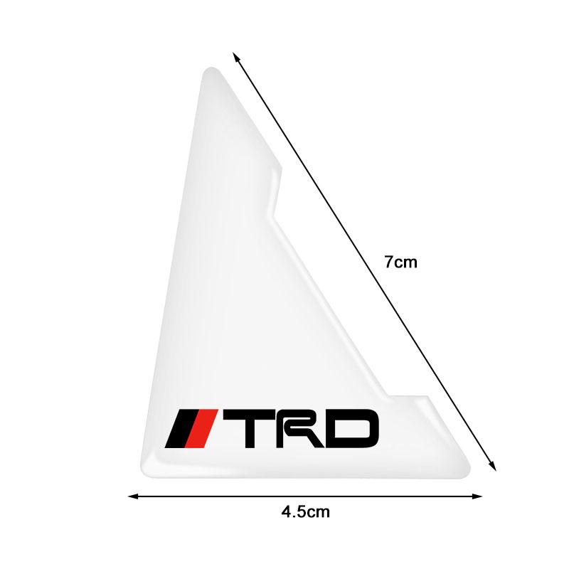 2Pc Car Door Corner Cover Anti-Scratch Protection Sticker Styling for Toyota Auris Rav4 Yaris Hilux Corolla Prius Avensis Emblem