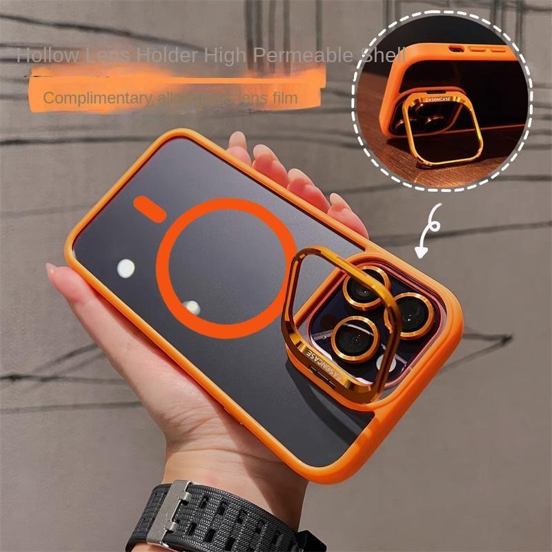 

Металлический держатель линз, подходит для чехла для мобильного телефона Apple 15, магнитная присоска iPhone14, прозрачный акрил 13promax, жесткий.