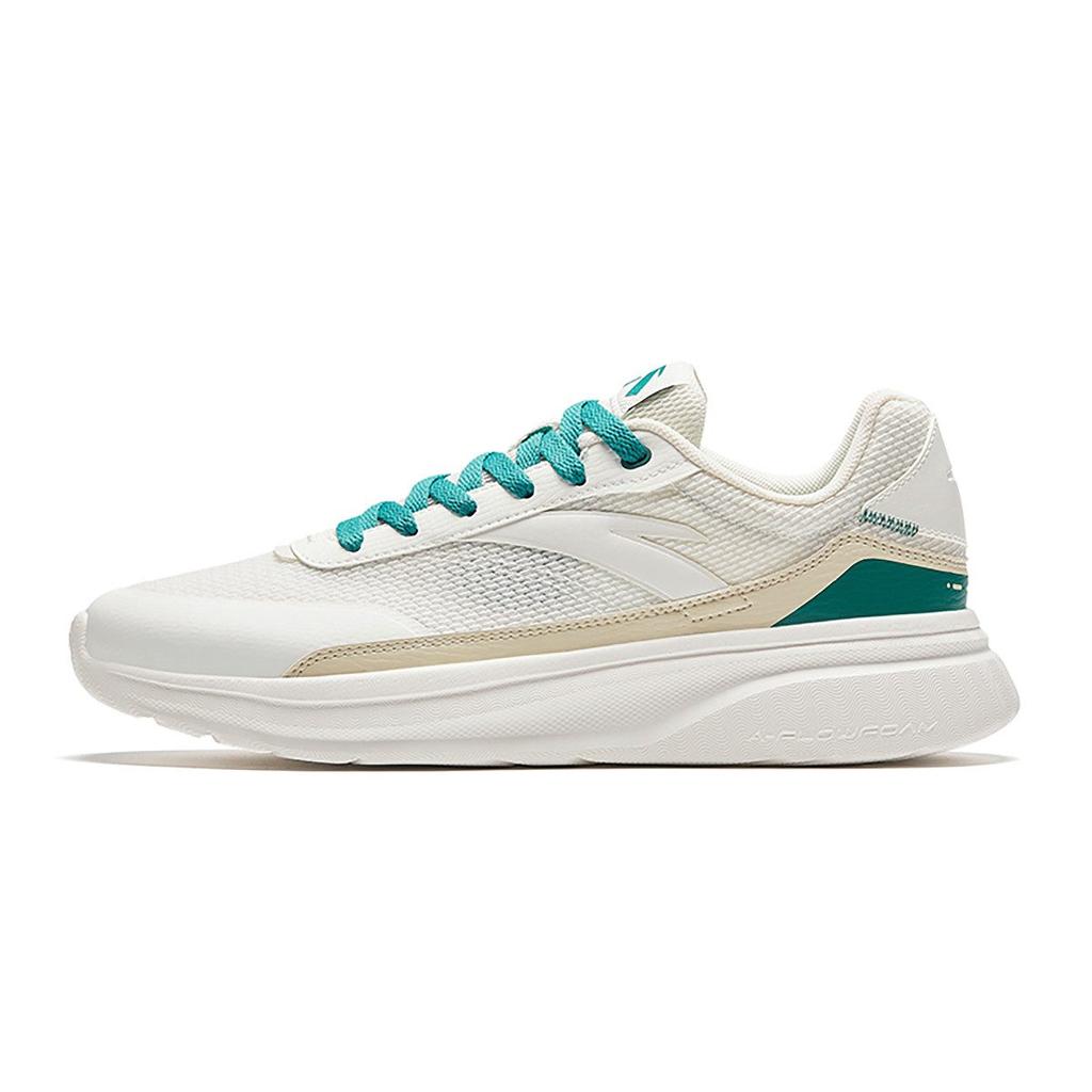 Anta Life Collection Soft Cloud Cushioning Slip Resistant Low Top Casual Shoes Men's White Green 112538817R-2