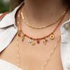 Titanium Steel Necklace With Braided Chain For Summer Fashion Accessories