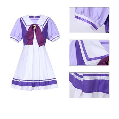 Kostium Cosplay Pretty Derby Anime Uma Musume Tres Magical Academy Kołnierzyk Marynarski Sukienka Cosplay Uroczy Mundurek Szkolny Halloween Cos