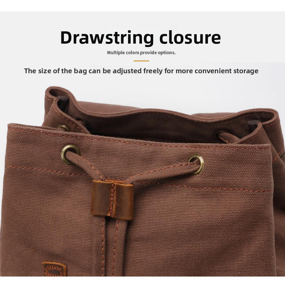 Canvas Bag Retro Men's Bag Durable Backpack Computer Bag Student Schoolbag Outdoor Travel Bag
