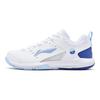 Li Ning Rocket Shoe 2.0 Slip Resistant, Abrasion Resistant, Waterproof Low top Badminton Shoes Unisex White Blue AYTU049-3