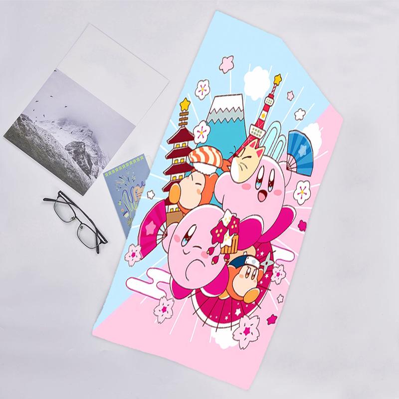 1pc Kirby2 Beach Towel, Beach and Seaside Swimming Pool Equipment, Fashion Pattern, Rectangular, Travel Essentials