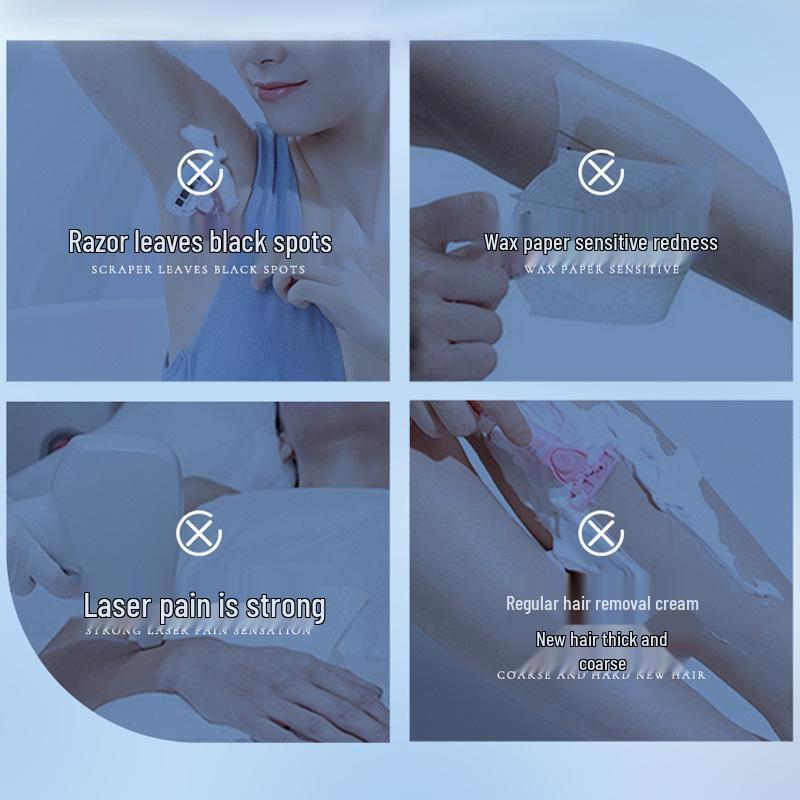 Ruì Qiào Seidige Haarentfernungscreme - Sanft, Schmerzfrei für Achseln, Beine, Achselhöhlen & Ganzen Körper, Geeignet für Männer & Frauen