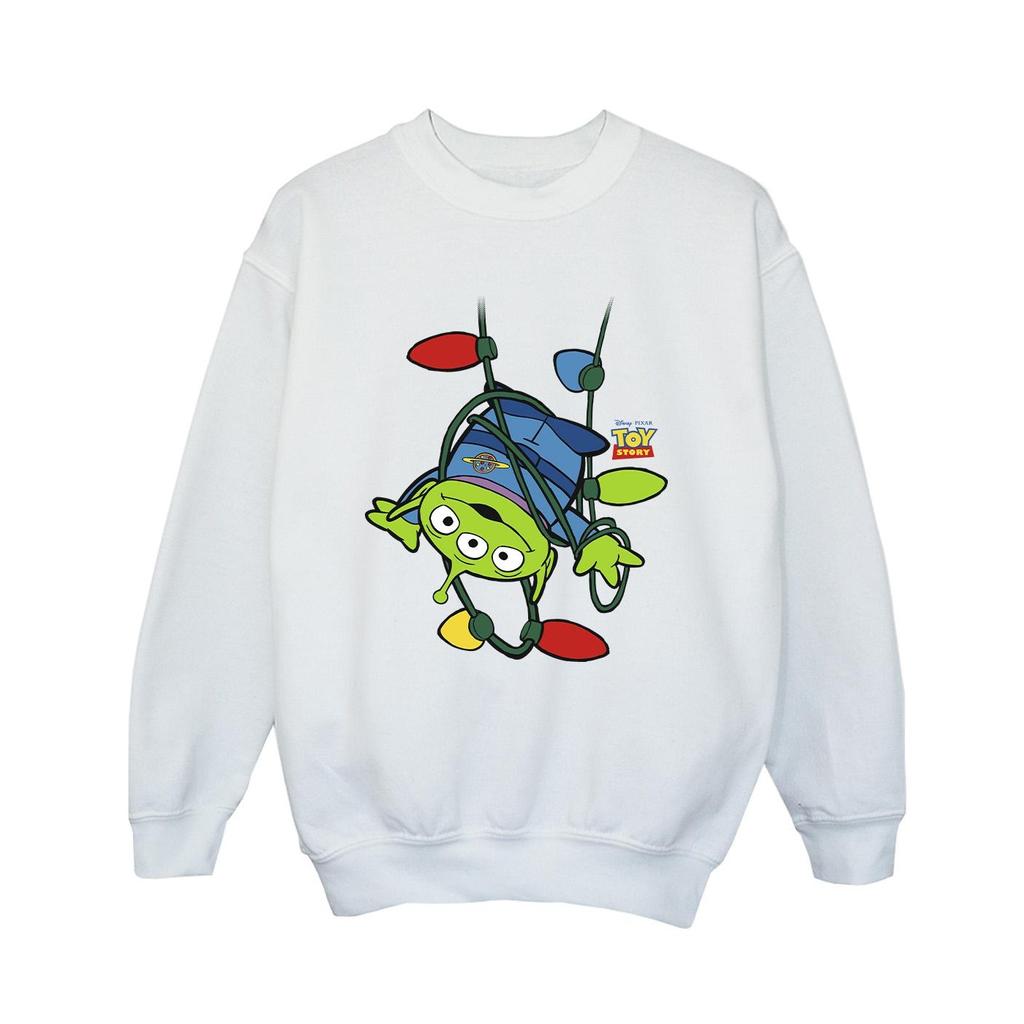 Disney Boys Toy Story Christmas Lights Aliens Sweatshirt
