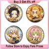 Japanische Anime Manga Dämon Slayer Emaille Pins Abzeichen Cartoon Cosplay Brosche Rucksack Tasche Kunst Dekoration Schmuck Zubehör Geschenke
