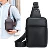 Unisex PU Leather Sling Bag – Compact Crossbody Chest Pack for Travel, Commute & Light Outdoor Use