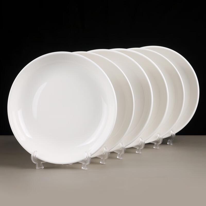 ZISIZ Ceramic Thick-Rim Round Plates