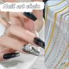 Nail Chains Gold Silver Nail Stone Beads 50Cm Decor 3D Metal Steel Ball Metal Punk Style Nail Decoration Nail Jewelry Nail Charm