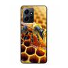 Bienen und Honig in der Waben-Handyhülle Für Redmi 12 13C 12C 15C 9 10 10C Note 13 Pro Plus 14 15 Pro 9T 9C 9A TPU Weiche Hülle
