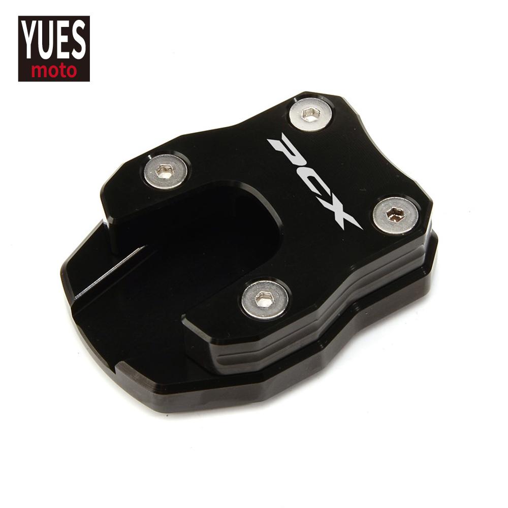 Moto Accessories Side Stand Pad Plate Kickstand Enlarger Support Extension For HONDA PCX125 PCX150 PCX 125 PCX 150 2018-