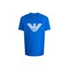 SS22 Letter Print Straight Cut Round Neck Short Sleeve T-Shirt Men Tops Blue 8N1TN5-1JPZZ-0973