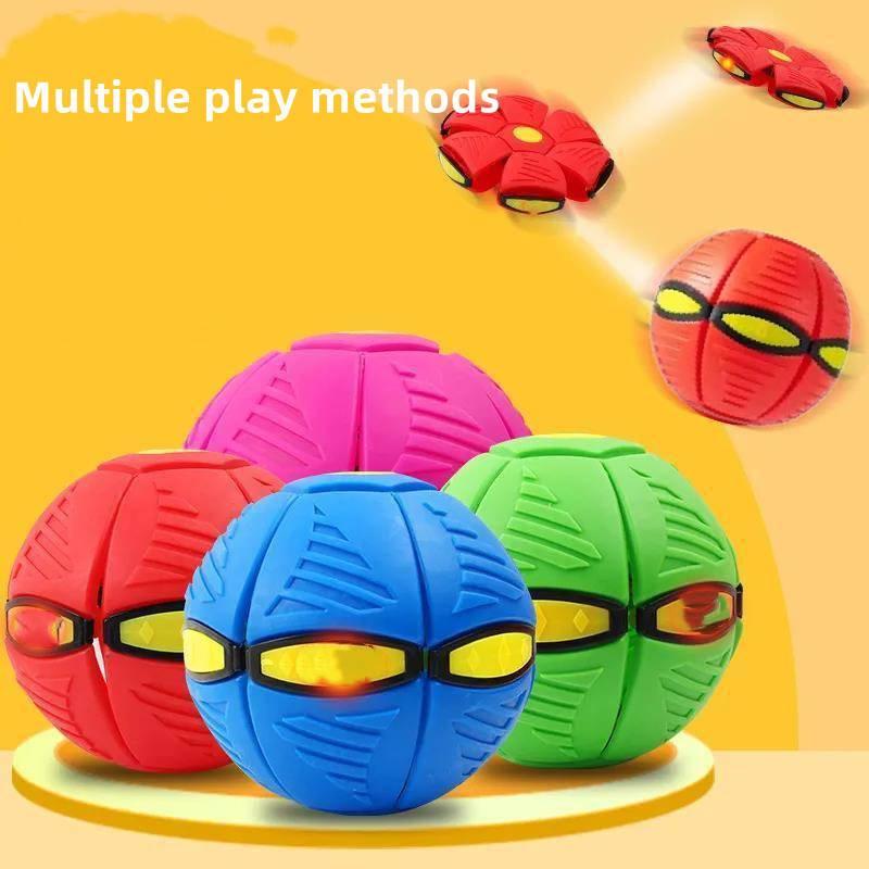 Brightly Coloured Frisbee Ball Elastic Force Decompression Outdoor Fun