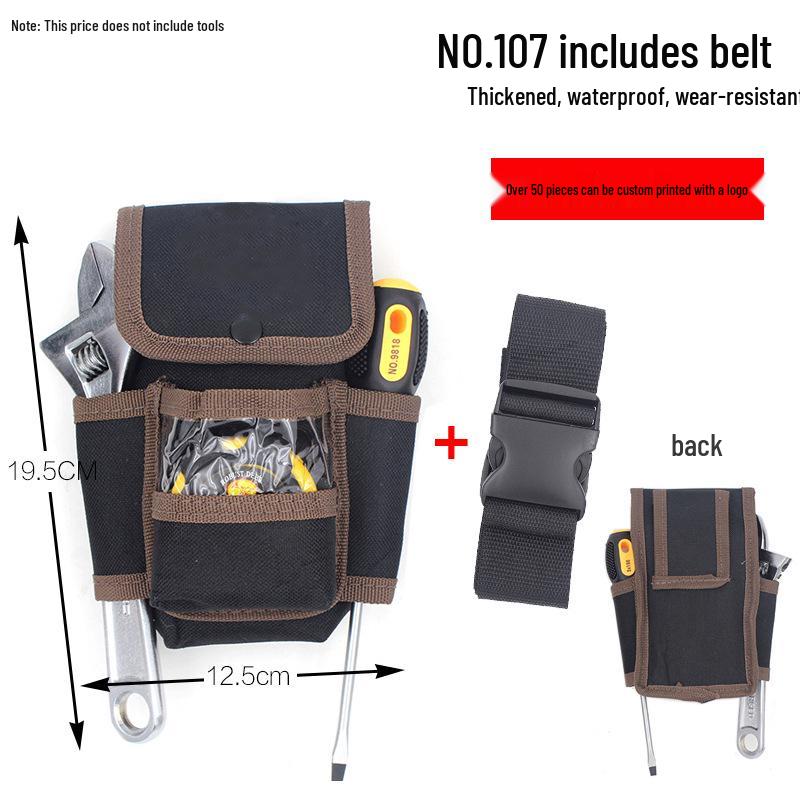 Electrician's Waist Tool Pouch - Multifunctional Canvas Belt