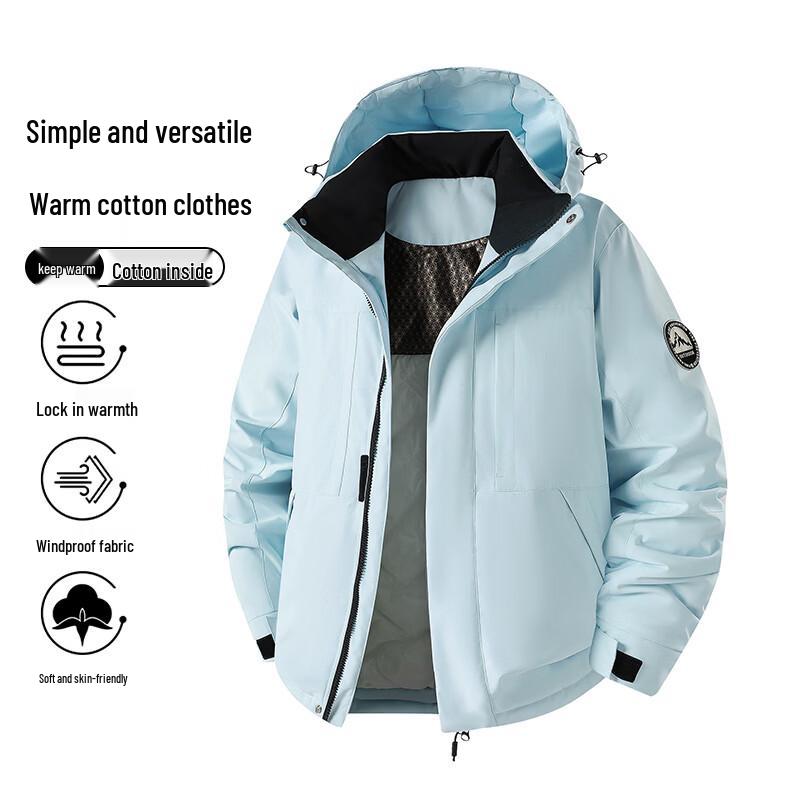 VUUG Outdoor Mountain-Style Insulated Utility Padded Jacket