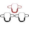 Button Accent Steering Wheel Trim Car Interior Decoration ABS Material Easy To tall Non-deforming Wear Resistant