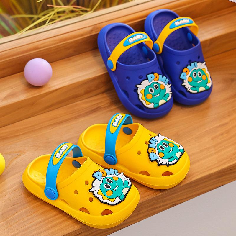 Cartoon Boy's Shoes, Indoor Soft-bottom Anti-slip Girls' Flip-flops