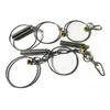 Stainless Steel Parrot Chew Toy Ring Bell Hanging Toy Bird Beak Grinding Toy For Macaw Cockatoo African Grey Cage Accessories