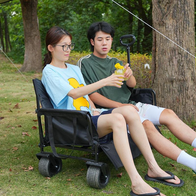 

Улучшенная кемпинговая тележка с откидным диванным сиденьем для детей - Уличная ручная тележка