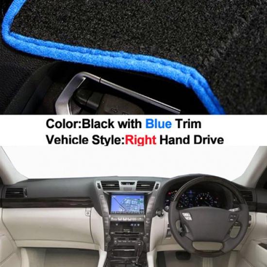 For Lexus LS460 LS460L LS600L LS460H LS600H 2006 - 2011 LHD RHD Car Auto Inner Dashboard Cover Dashmat Pad Carpet Dash 2