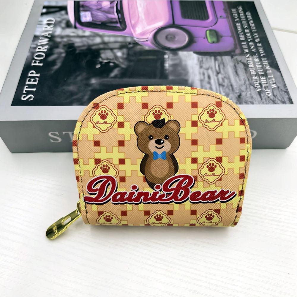 Multi Functional Little Bear Card Holder Integrated Multi-Card Slot Wallet Short Style Large Capacity Coin Purse Women