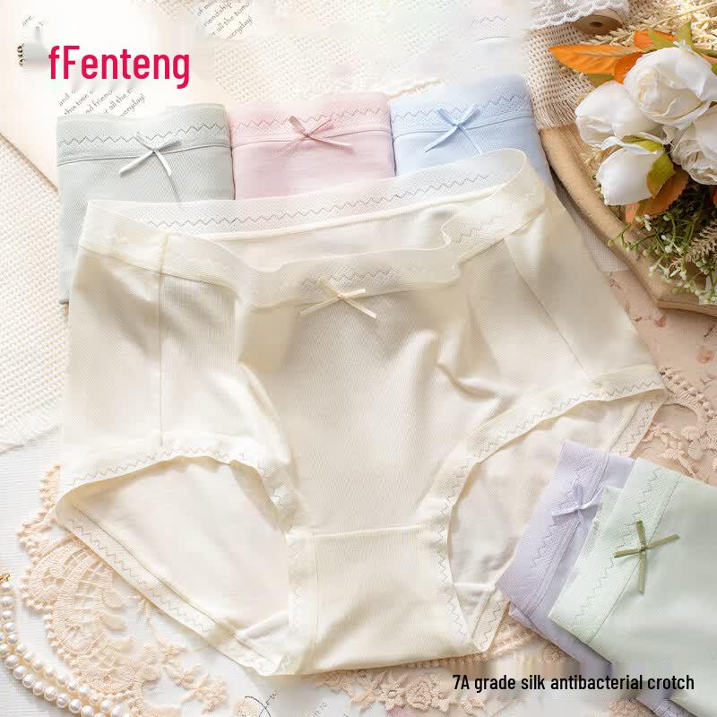 Fenteng Women s Modal Seamless Lace Briefs 3-Pack L