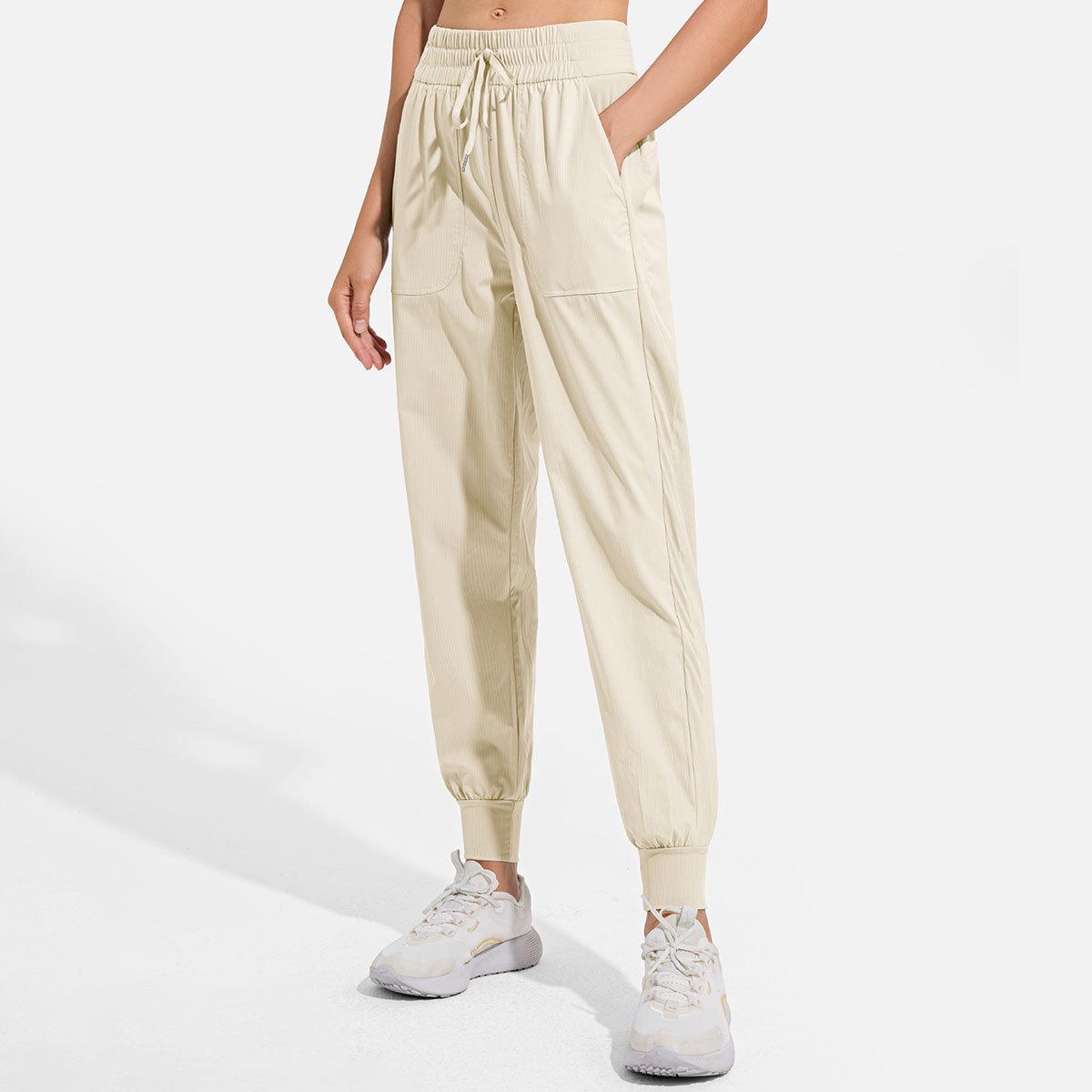 Women s Summer Joggers: Quick-Dry, Casual, European/American Style with Drawstring Medium