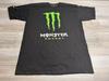 Koszulka Męska Monster Energy Drink Rozmiar Duży Czarna Krótki Rękaw Promocyjna Koszulka z Logo M