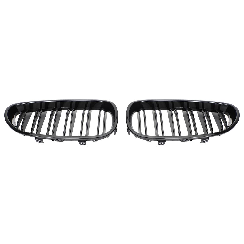 Glossy Black Front Sport Kidney Grille ABS For 04-2009 BMW E60 E61 M5 520i 530i