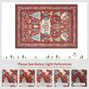 Christmas Bohemian Red Carpet Living Room Sofa Non-Slip Wear-Resistant Mat Bedroom Soiled Floor Mat Home Decoration