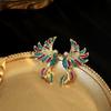 Cute Hummingbird Shape Oil Drop Earrings Popular Ear Jewelry Oil Drop Earrings Women
