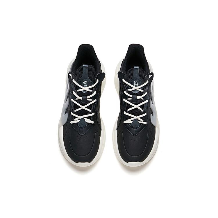 Anta Chao Worship 2.0 Cushioning Slip Resistant Coverage Low top Chunky Sneakers Women's Black White 122138840-6