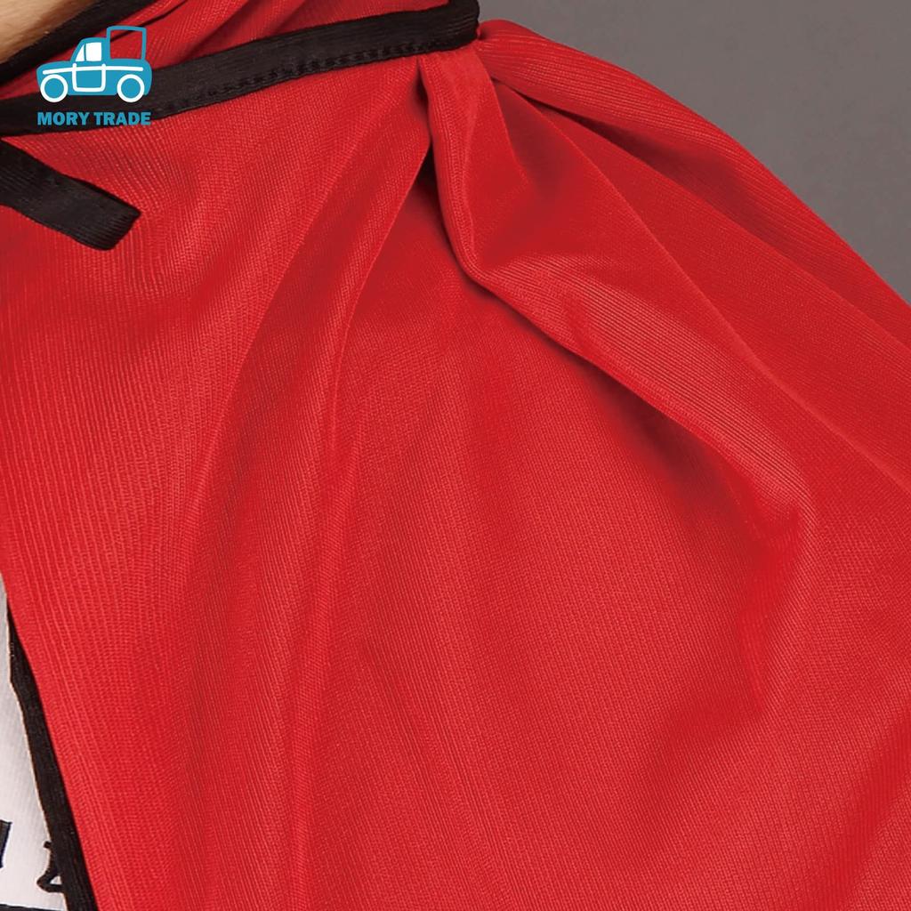 MORYTRADE Cape Cosplay Black Red Halloween Party Costume Dracula Gothic 90cm with Collar