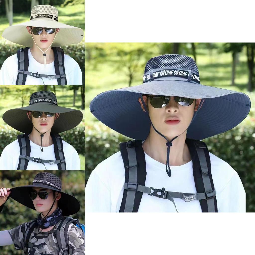 Herren Sommer Outdoor Fischerhut Mit Breiter Krempe Sonnenschutz Zum Wandern Und Angeln