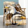 Cool Eagle Personalized Name Blanket Throw Customizable Blanket Comfortable Throw For Office Chair Seaside Home Decor Chair Four Seasons Universal