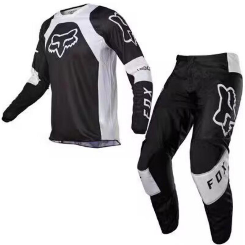FOX Off-Road Downhill Cycling Jersey Set Breathable Quick-Dry Mountain Bike Motocross Apparel Unisex