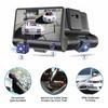 DVR 3 Cameras 4.0 Inches Dash Cam Car Full High-Definition Video Recorder Auto Registrator Dash Cam with 3 Ways Cameras