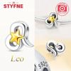 Exquisite Yellow Twelve Zodiac Signs Star Shape Taurus Symbols Authentic Copper Bead Compatible With Bracelets Women Do It Yourself Birthday Gift Acce