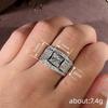 CopperDazzling Cubic Zirconia Gorgeous Ring for Women Trendy Accessories Delicate Wedding Engagement Jewelry