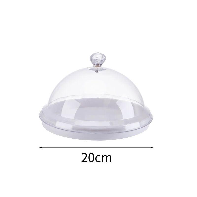 Multi-Compartment Food Display Tray with Lid 8 inch