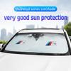 Car Windshield Sun Shade Visor UV Protection Shield For BMW X1 X2 X3 X5 X4 X6 X7 G30 G20 G32 G11 G12 F40 F30 F20 I7 Glasses Clip UQ9