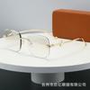 New designer snake glasses legs personalized retro frameless sunglasses women's gradual change of color fashion trend sunglasses
