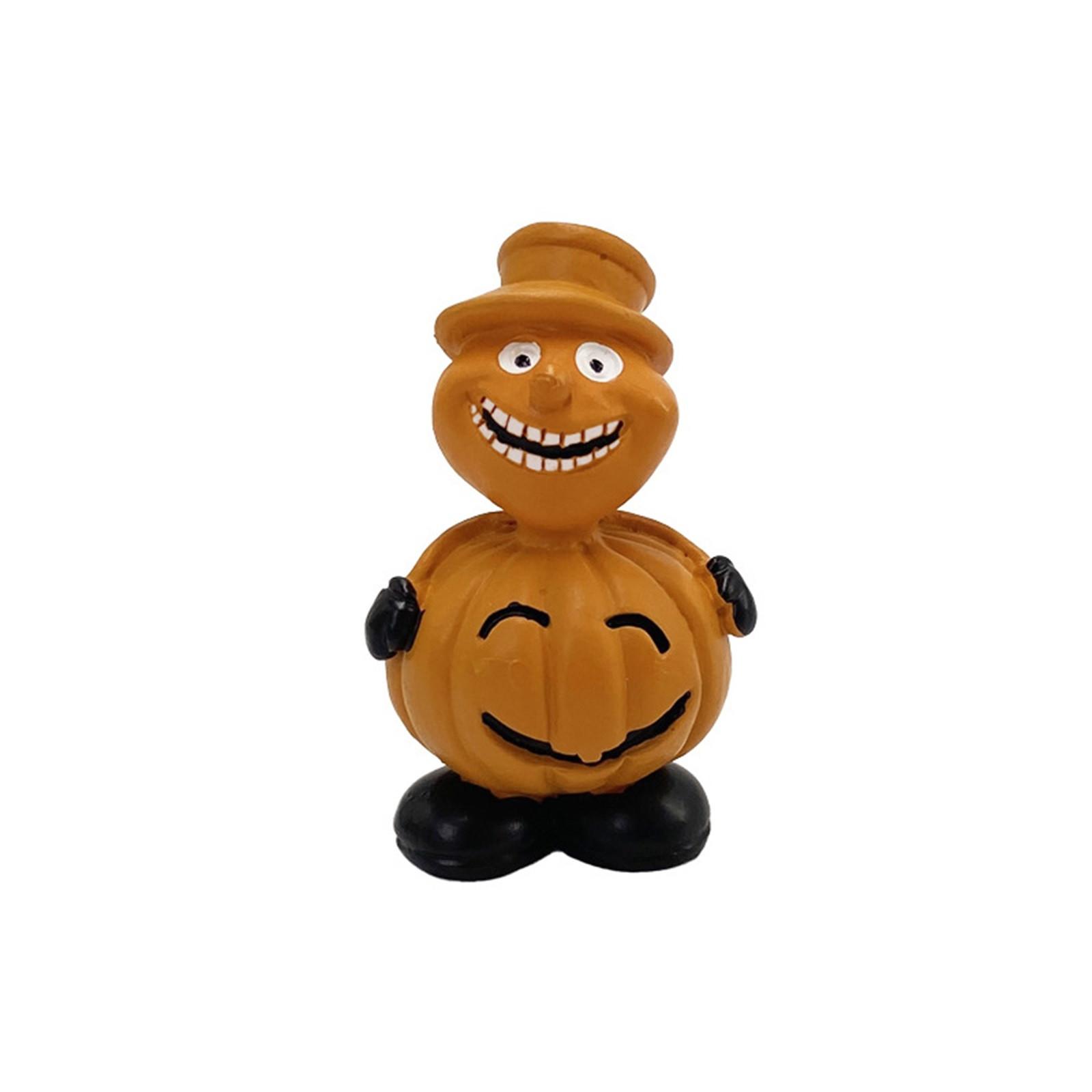 

New Halloween Pumpkins Man Home Garden Decoration Statue Desktop Ornaments Resin Crafts One Size