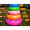 50-90cm Swimming Ring Thickened Double Layer Inflatable Fluorescent Pool Float Summer Swimming Toy